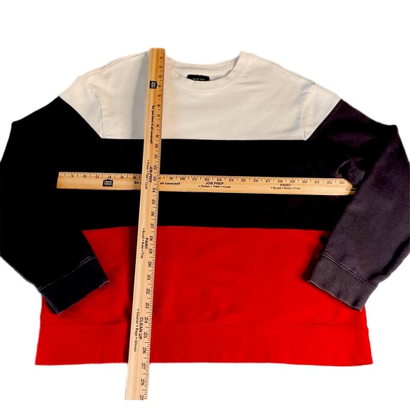 American Eagle L Red White and Blue Crew Pullover Sweatshirt - Picture 6 of 12